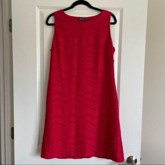 American Living‎ Red Pullover Dress - Size 14 - Picture 4 of 11